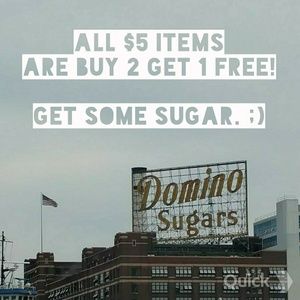 $5 Items are buy 2 get 1 free! YAY SAVINGS
